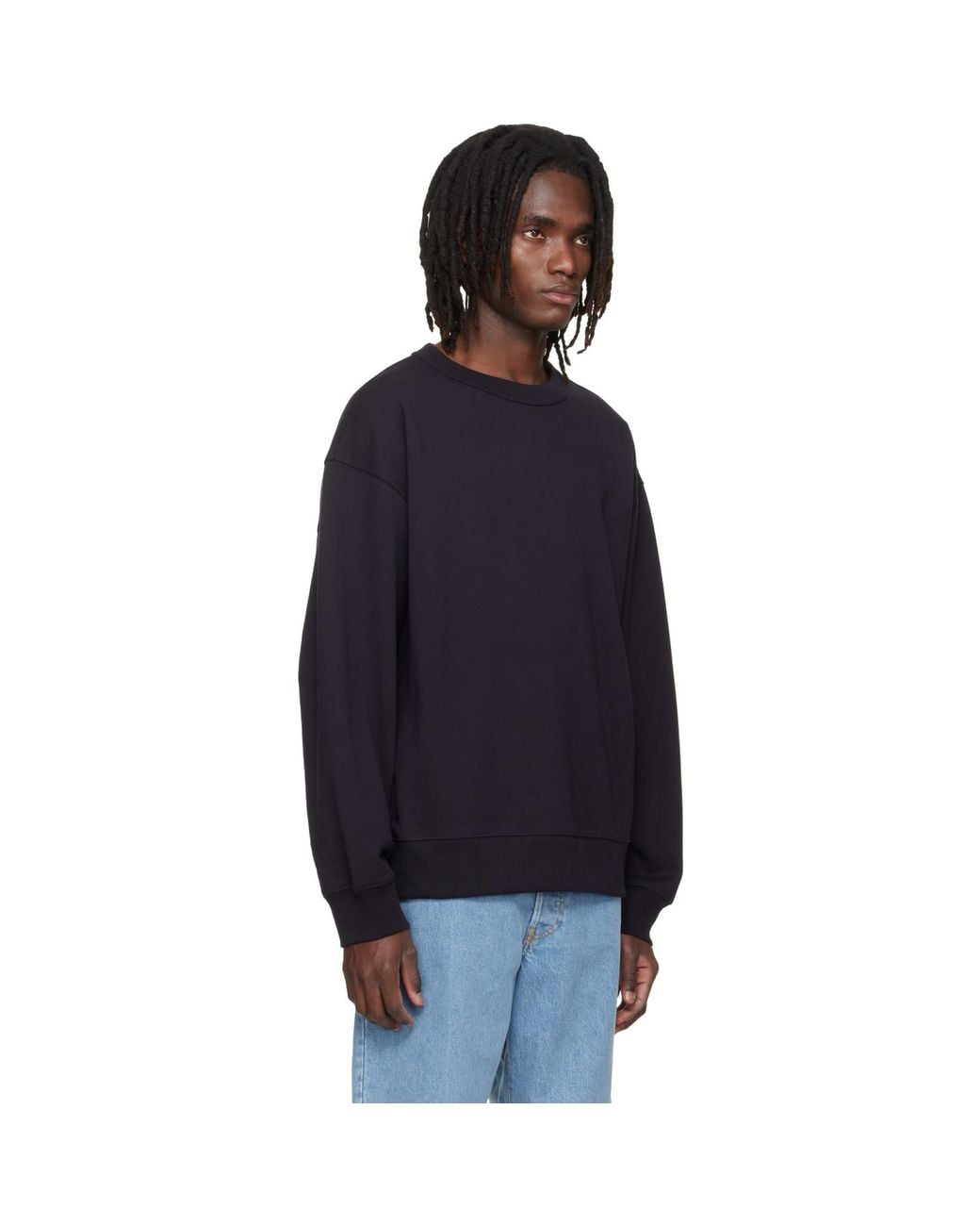 Dries Van Noten Blue Oversized Sweatshirt for men
