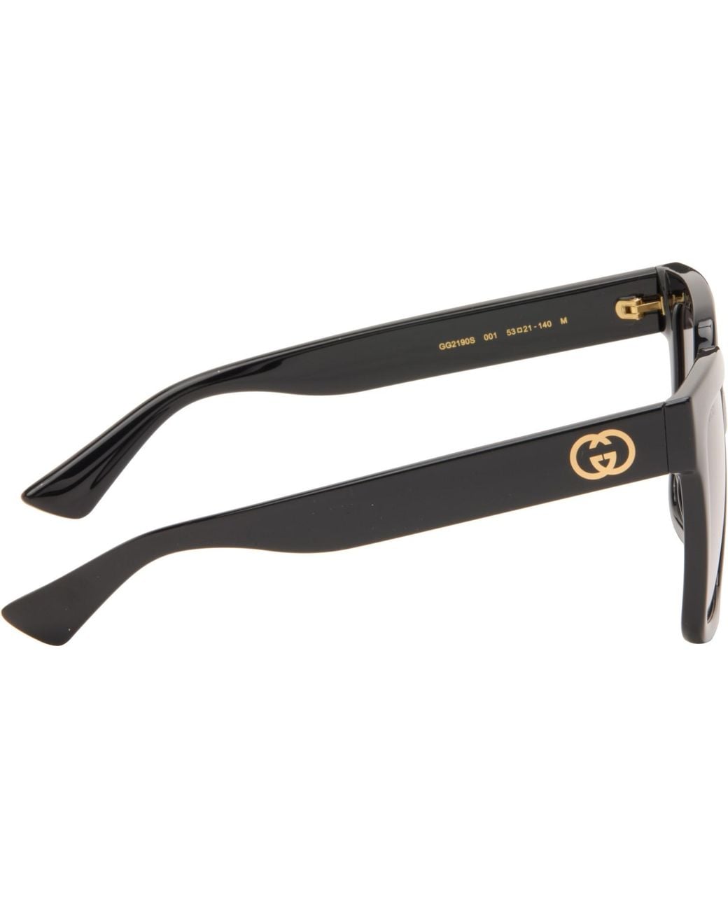 Gucci Black Emblem Square Frame Sunglasses