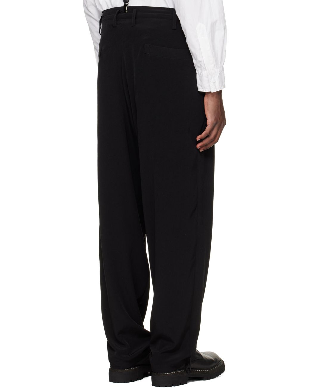 Yohji Yamamoto Black Box Pocket Trousers for men