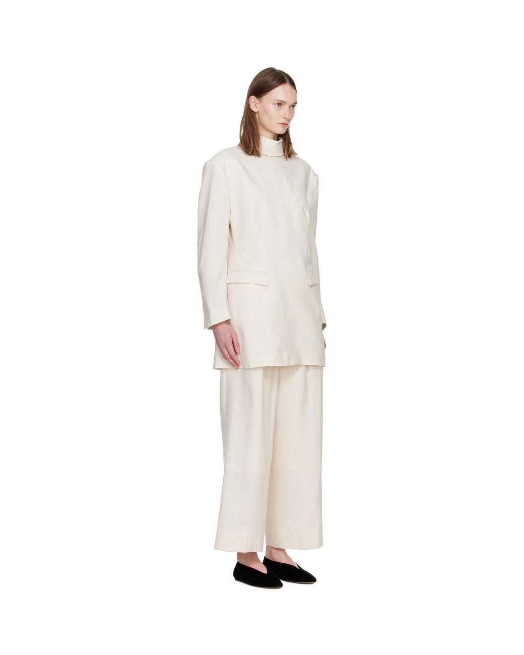 Issey Miyake White Off- Untitled Minidress