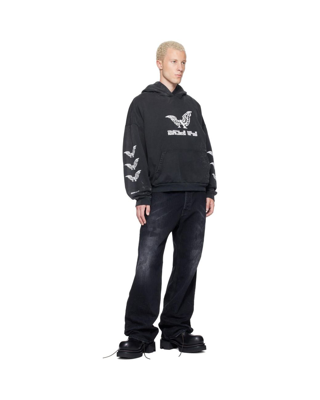 ALEXANDER DIGENOVA Black Showroom Hoodie for men