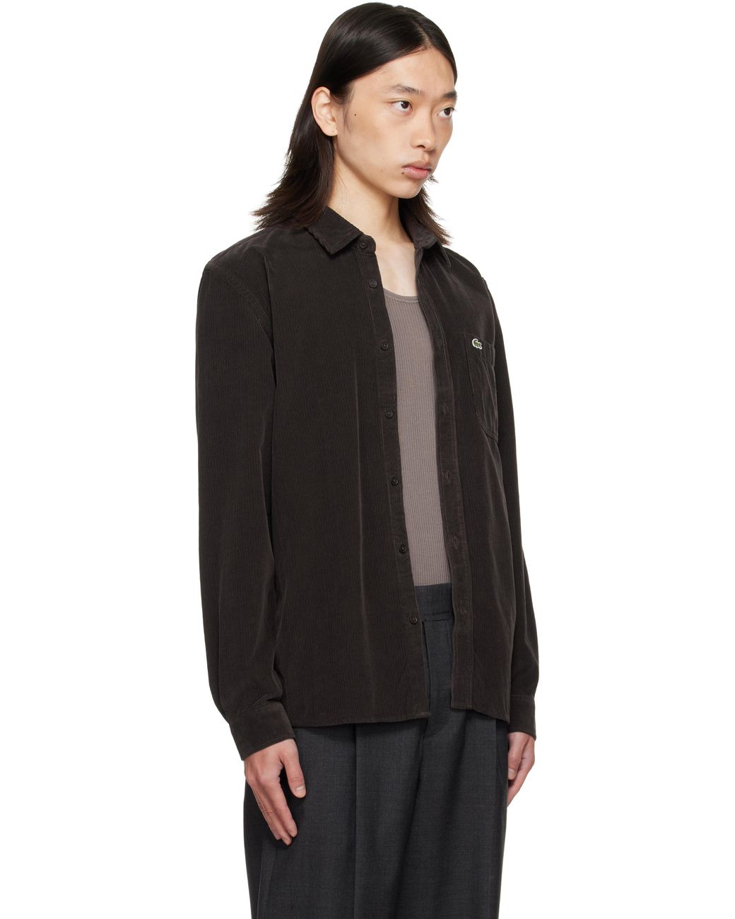 Lacoste Black Regular Fit Shirt for men