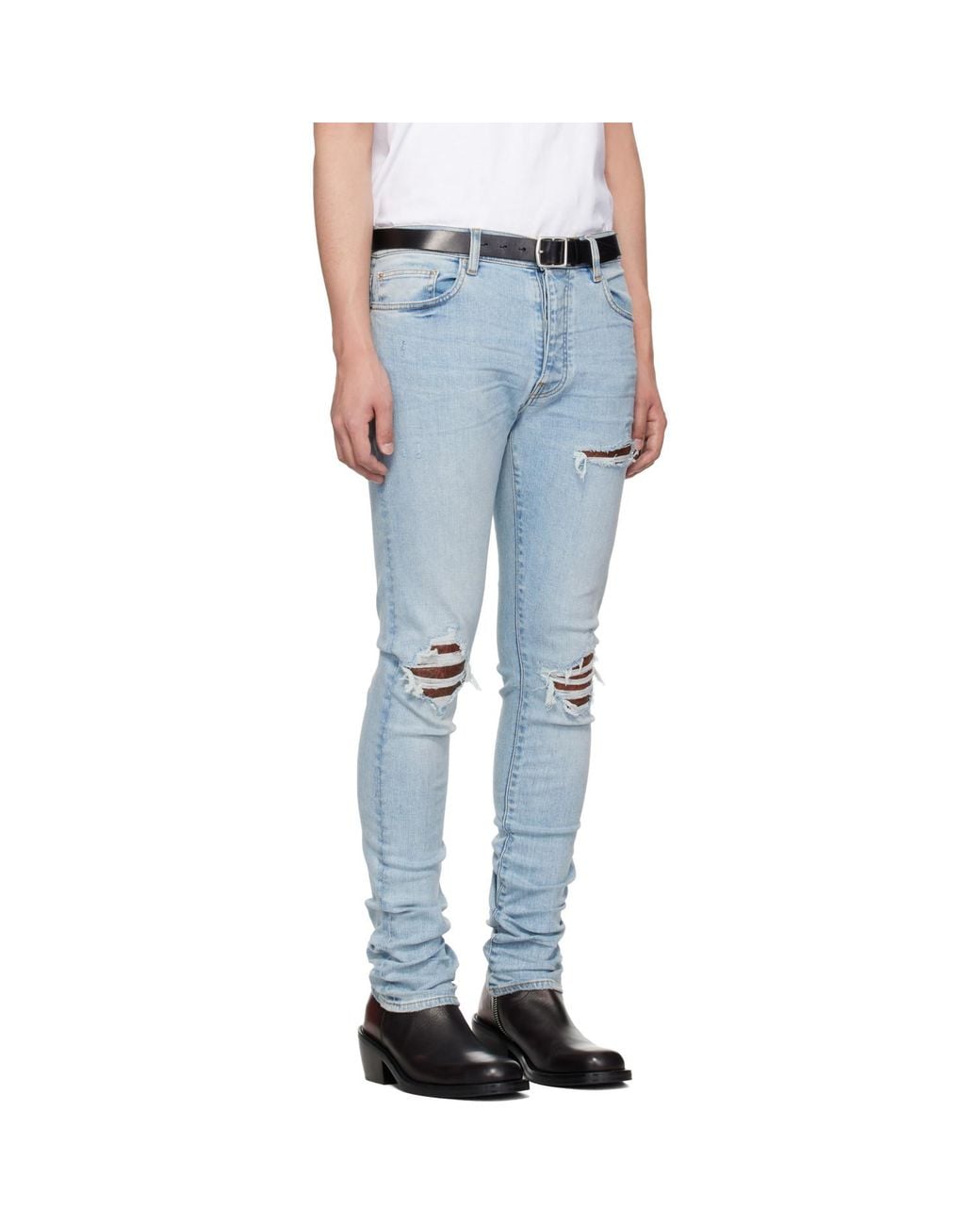 Amiri Blue Croc Mx1 Jeans for men