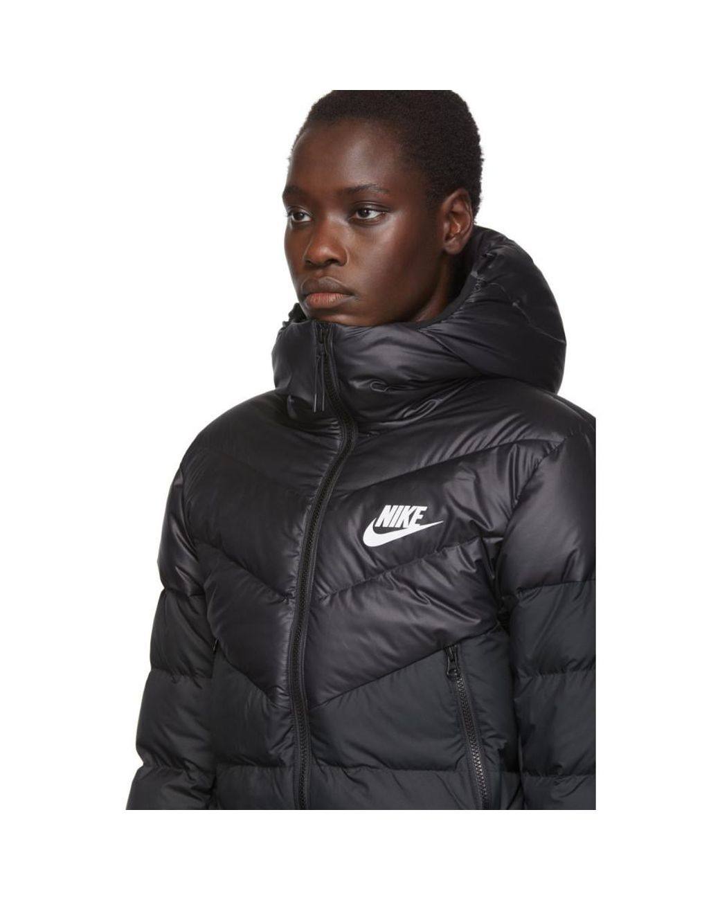 Nike Black Down Windrunner Jacket for Men | Lyst