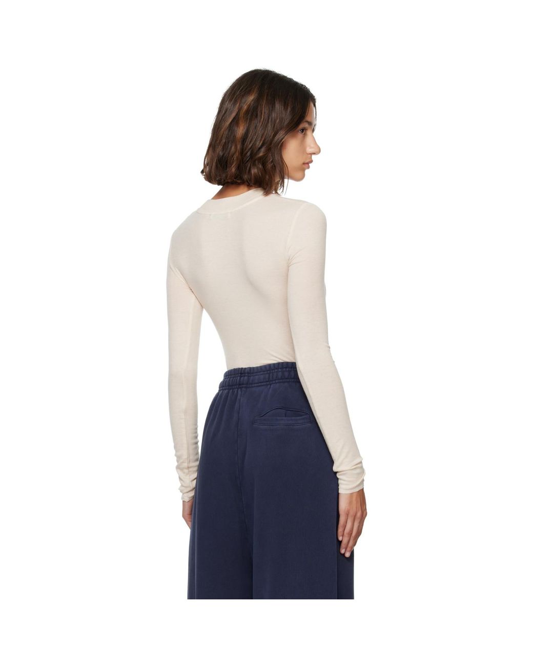 Entire studios Blue Circle Neck Bodysuit
