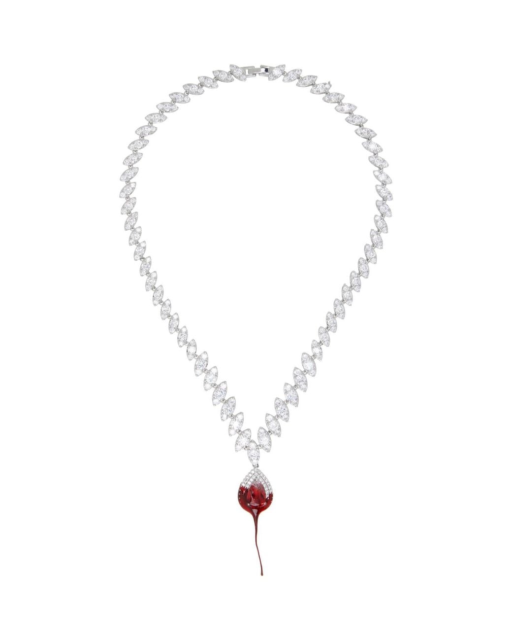 OTTOLINGER Metallic Diamond Dip Necklace