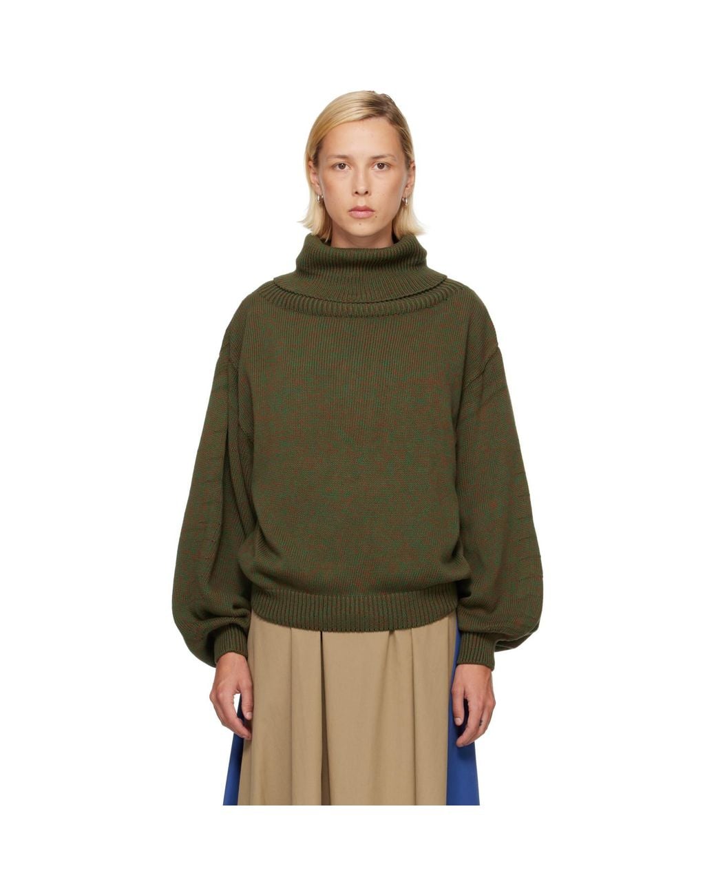 Baserange Green Calla Turtleneck