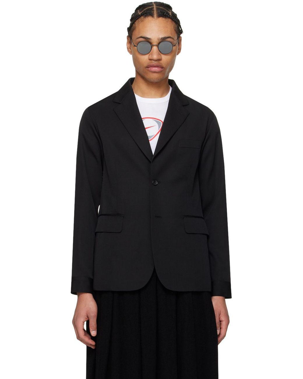 black crew neck jumper nike