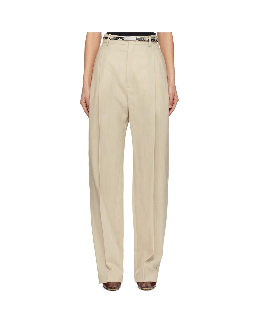 Wardrobe NYC Natural Light Mid Rise Trousers