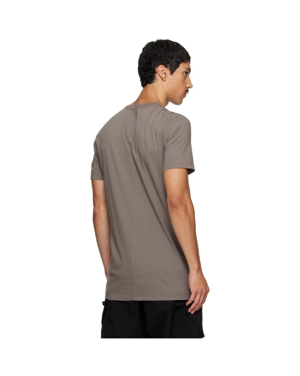 Rick Owens Gray Tower Level T-Shirt for men