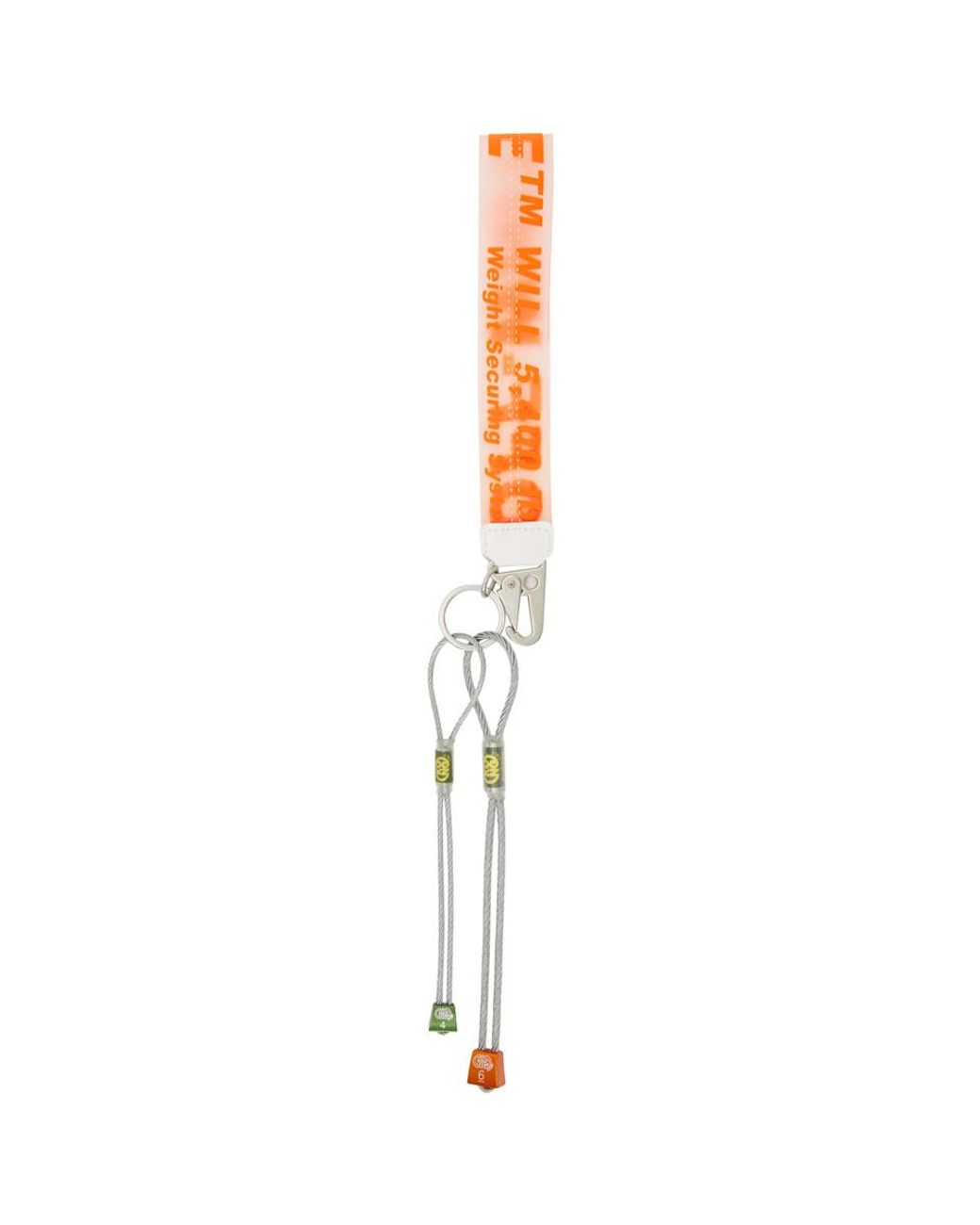 Fake off white industrial deals keychain