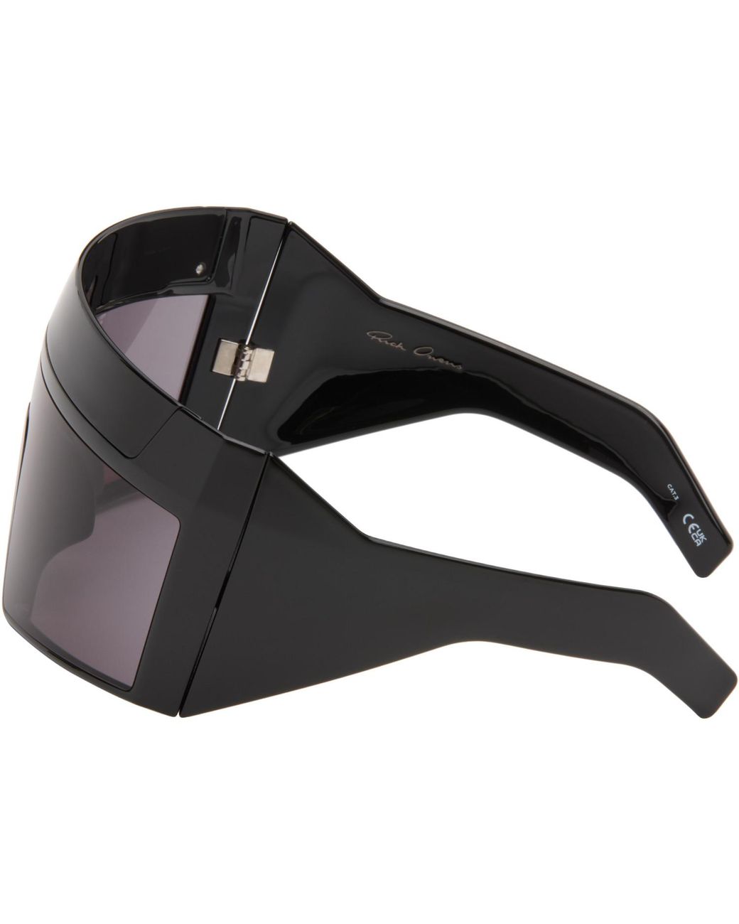 Rick Owens Gray Suicide Edition Rev Shiny Sunglasses for men