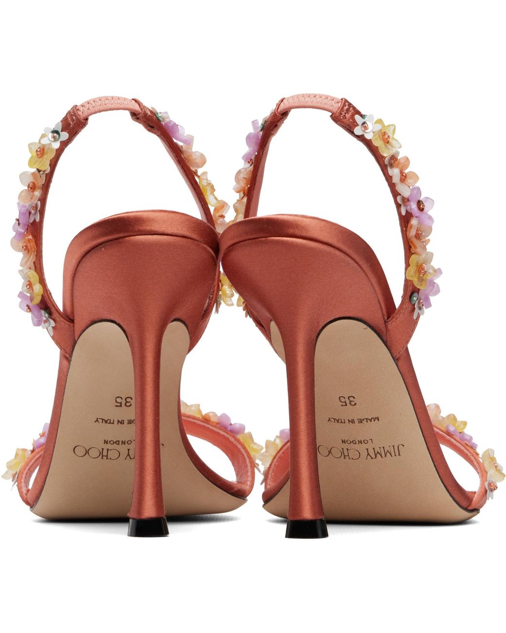 Jimmy Choo Pink Jenn 100 Heeled Sandals