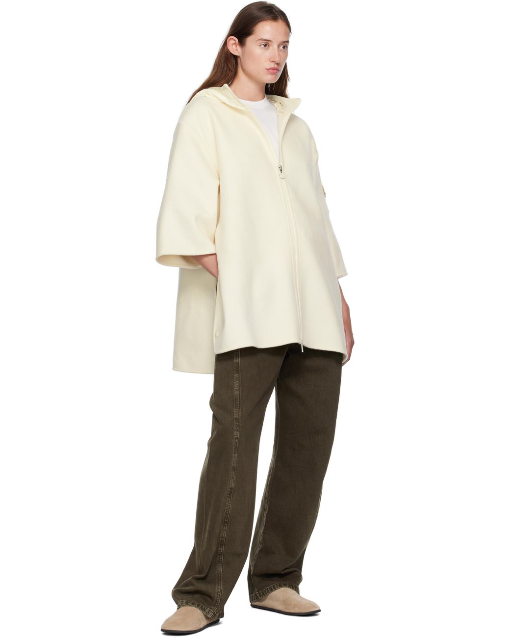 Moncler Natural Wool Cae Jacket