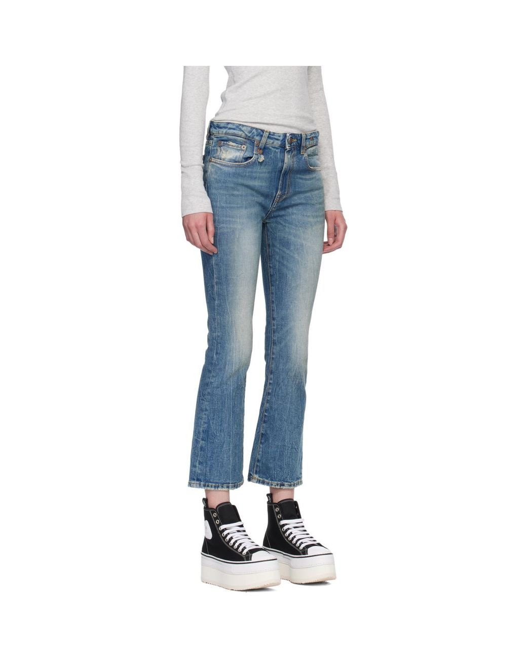 R13 Blue Kick Fit Jeans