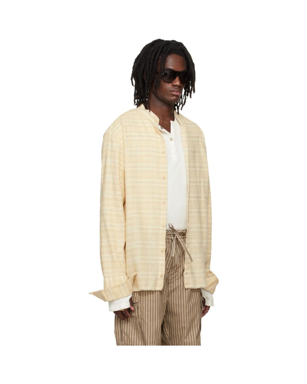 424 Natural Flannel Shirt for men