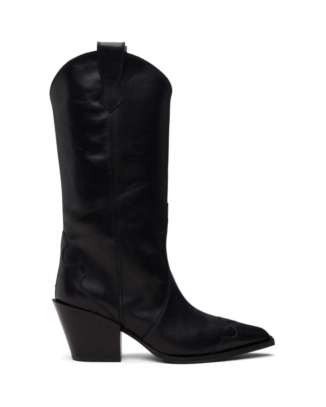 Aeyde Black Ariel Cowboy Boots