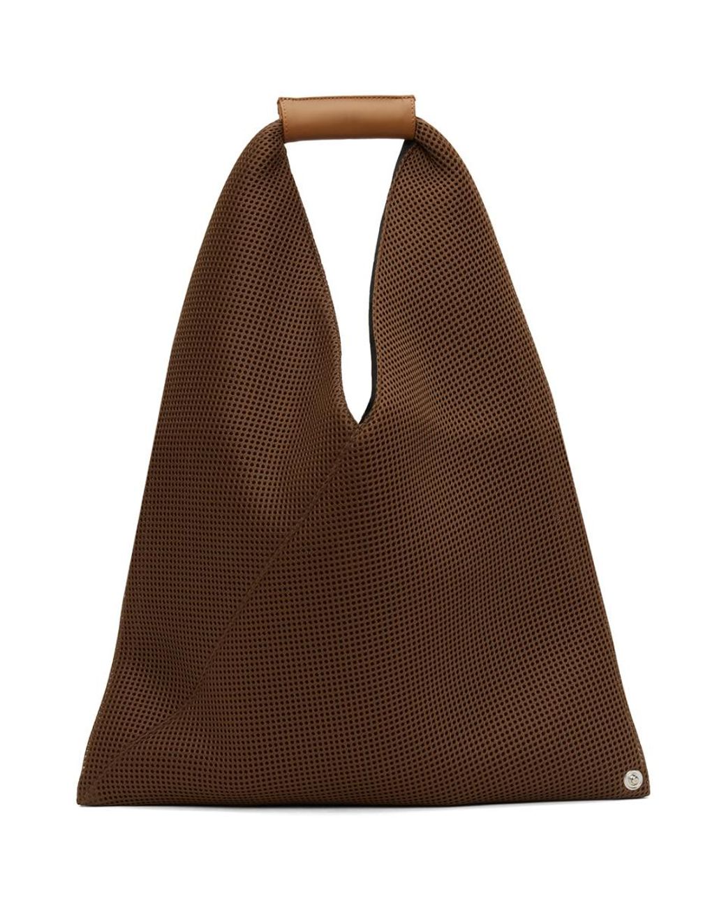 MM6 by Maison Martin Margiela Brown Small Triangle Tote | Lyst