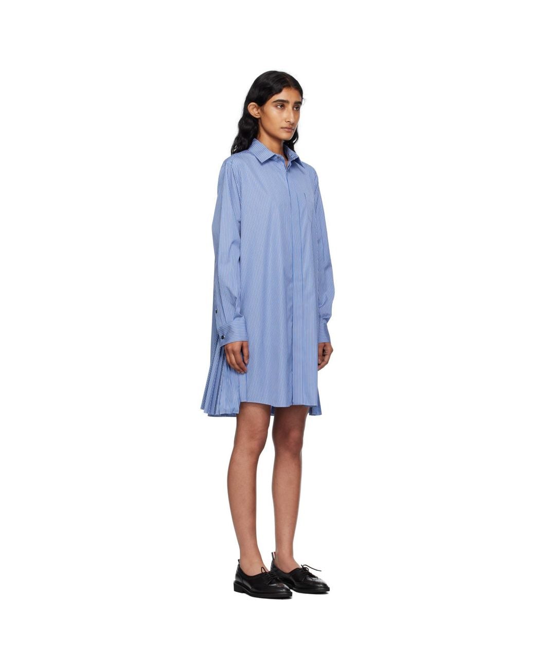 Sacai Blue Poplin Minidress