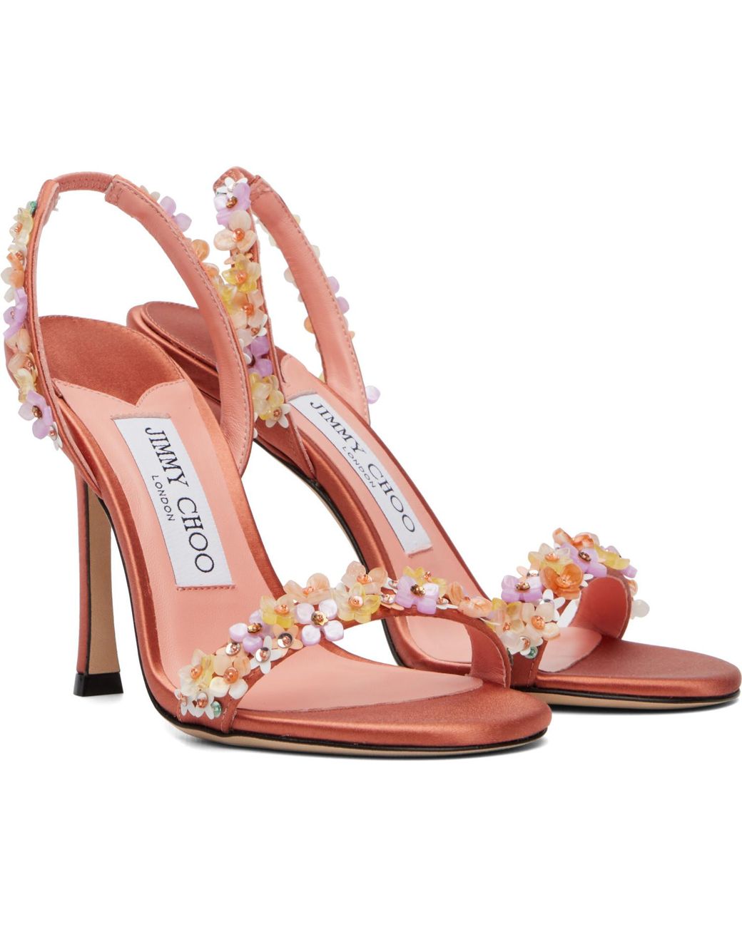 Jimmy Choo Pink Jenn 100 Heeled Sandals