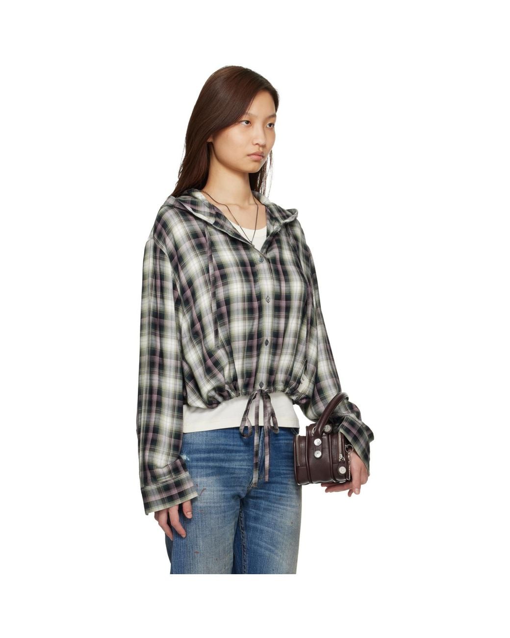 Acne Black Hooded Overshirt