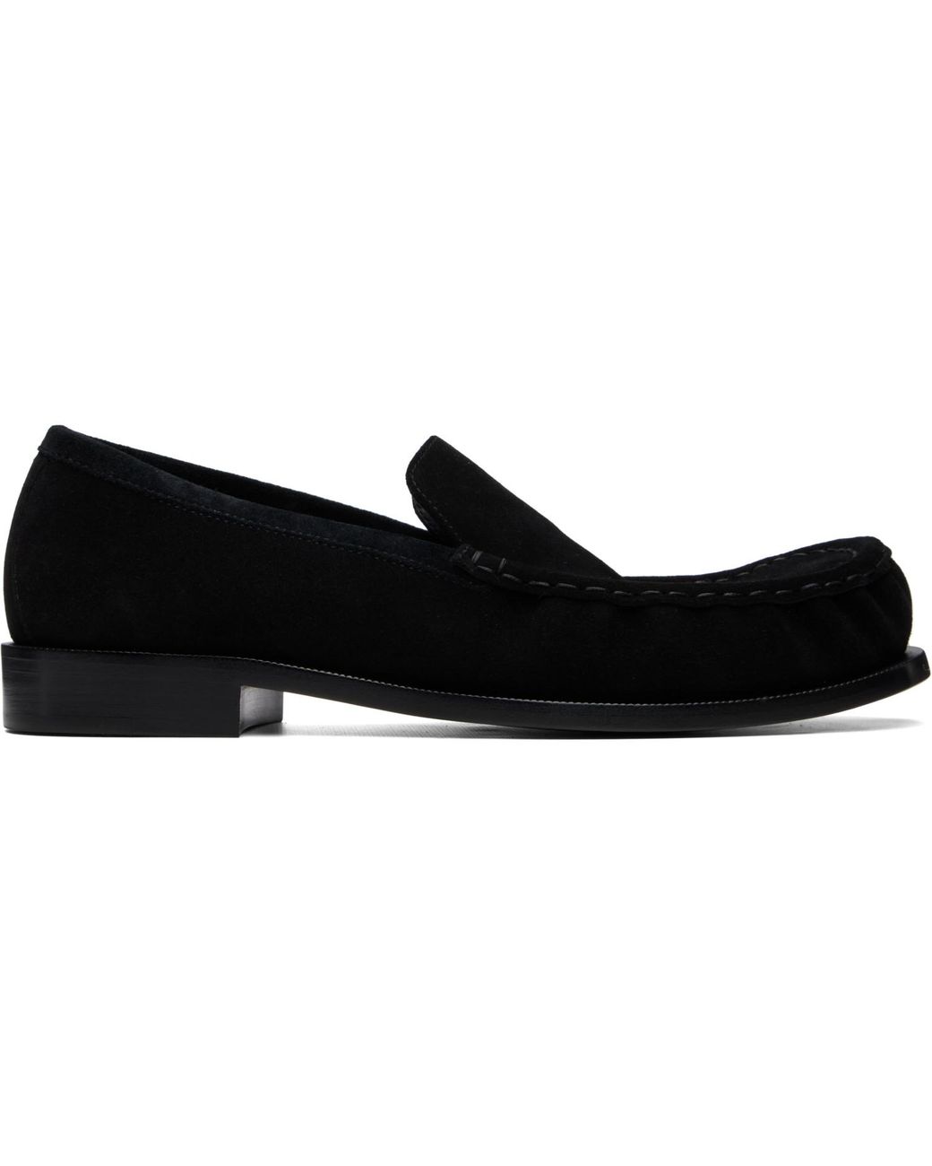 Dries Van Noten Black Suede Loafers for men