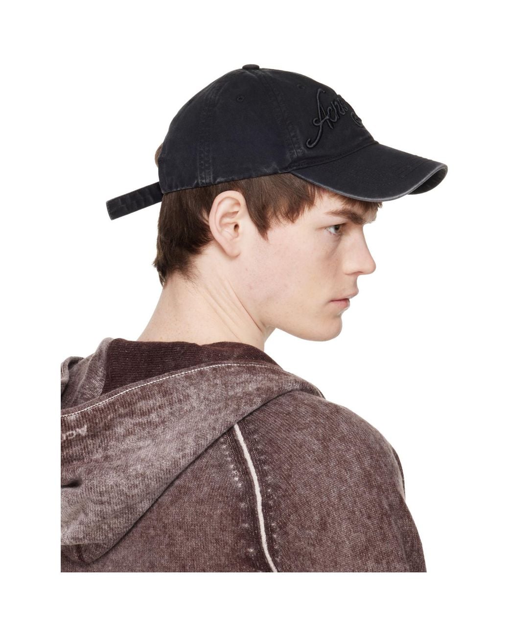 Acne Multicolor Embroidered Logo Cap for men