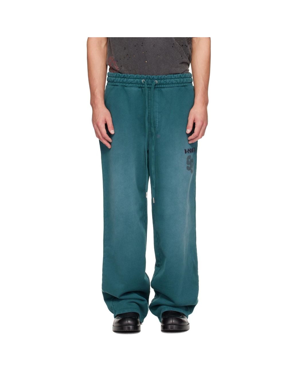 Ksubi Green Rugged Synthesis Sweatpants for men