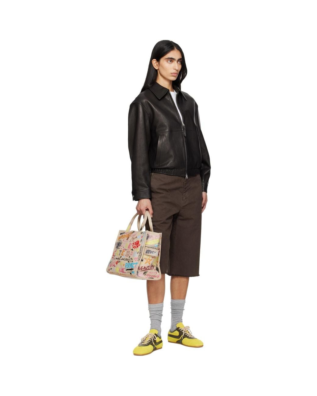 Marc Jacobs Pink 'The Punk Scribble Canvas Medium' Tote