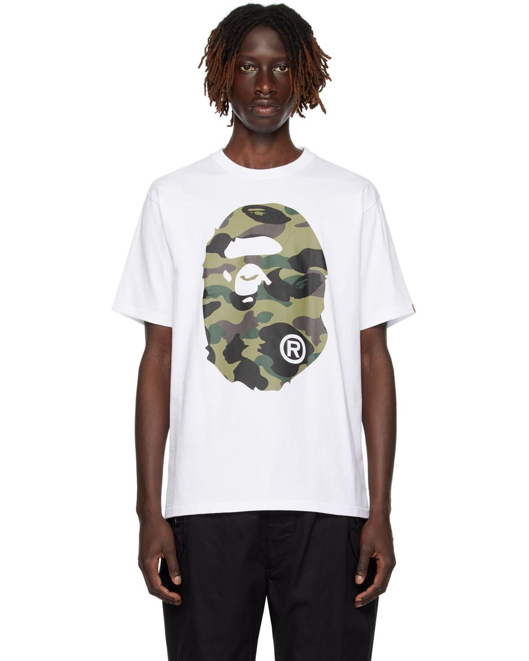 BAPE ABC Camo Big Ape Tee White/Blue