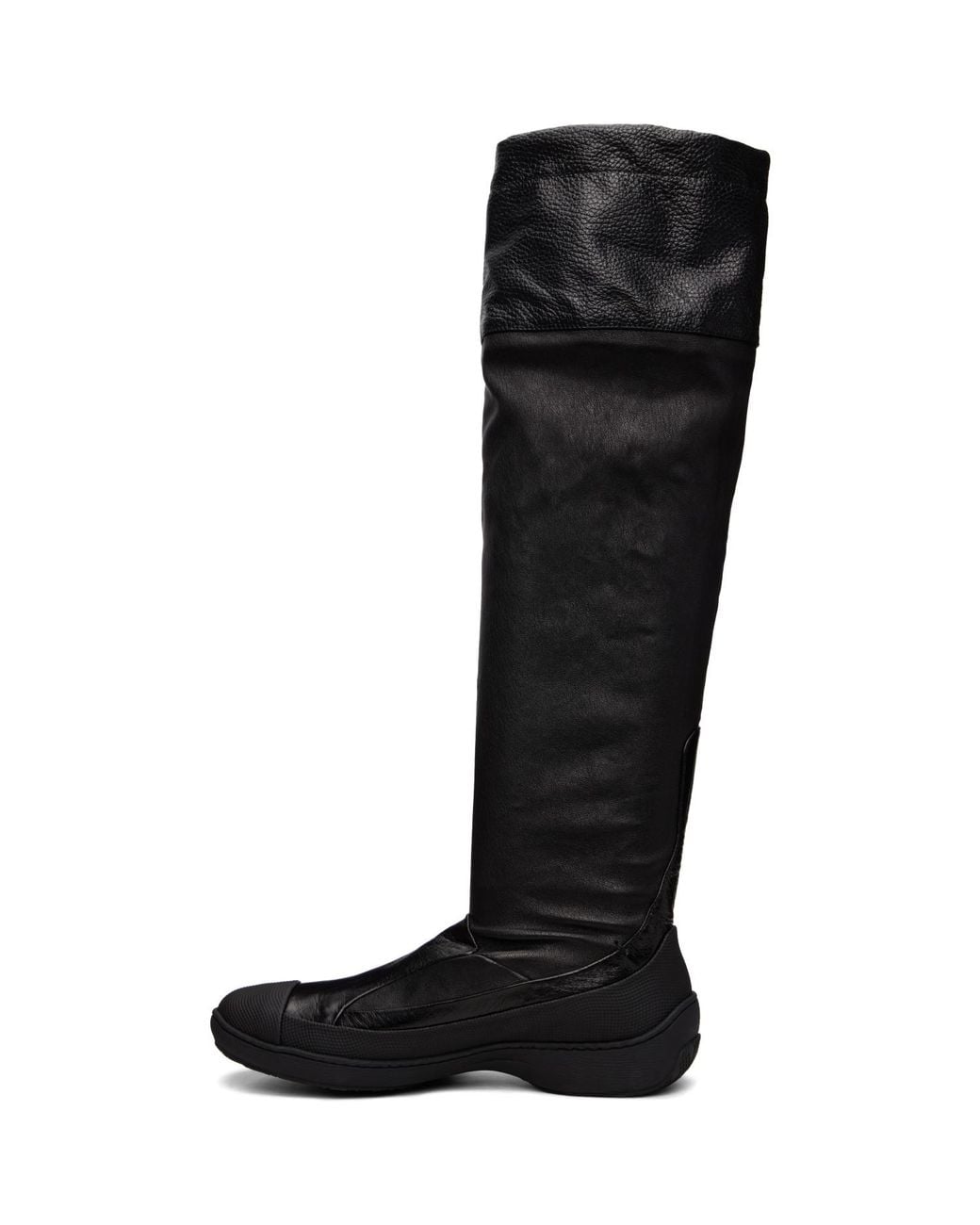 Kiko Kostadinov Black Avocet Leather Tall Boots