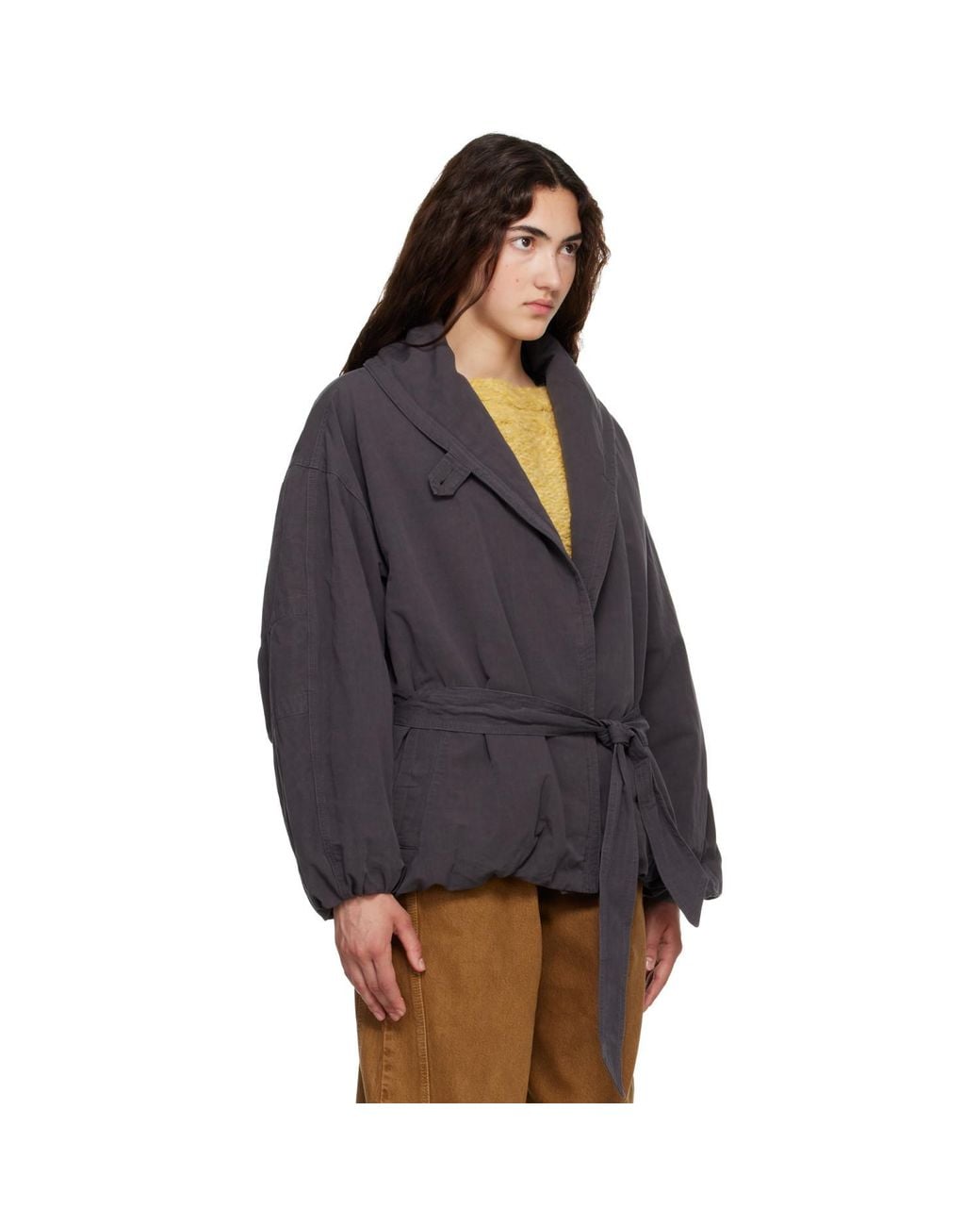 Isabel Marant Blue Volinda Cotton Trench Jacket