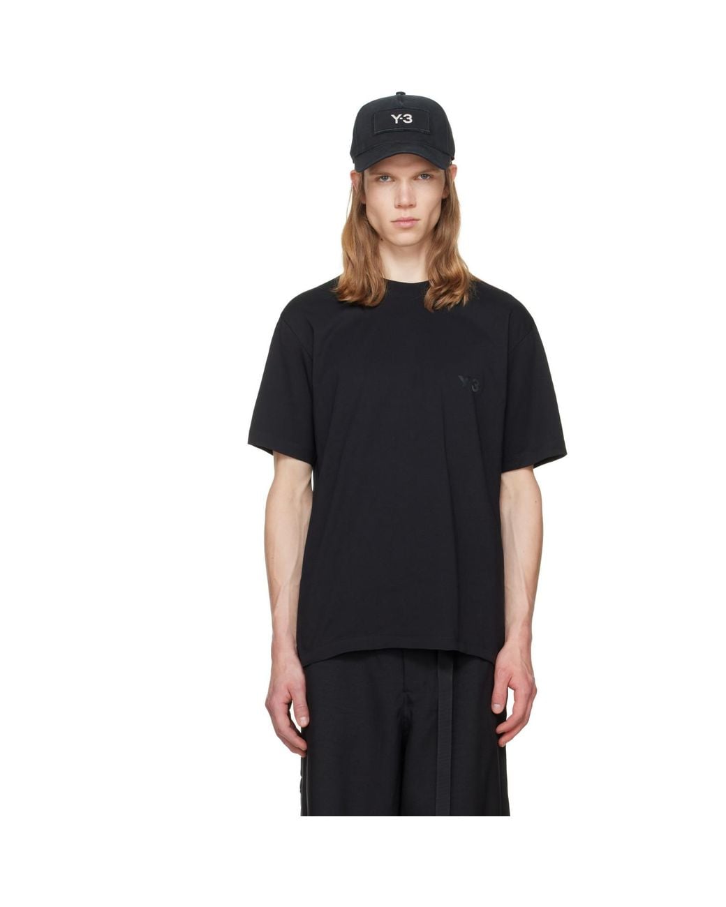 Y-3 Black 3-Stripes T-Shirt for men