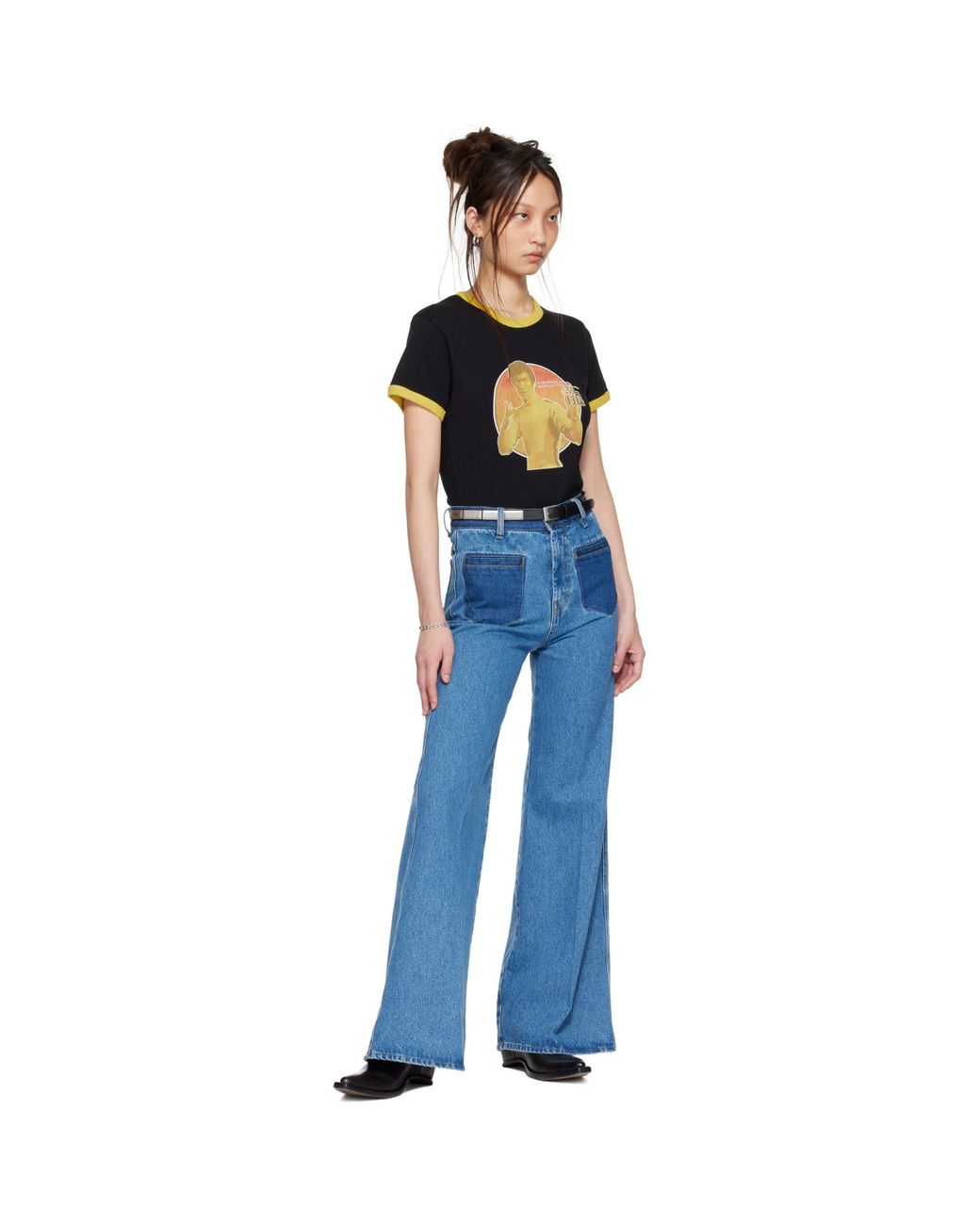 Lu'u Dan Black Bruce Lee X Lựu Đạn Ringer T-Shirt