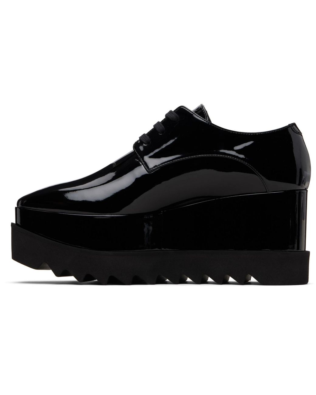Stella McCartney Black Limited Edition Elyse Monochrome Platform Derbys