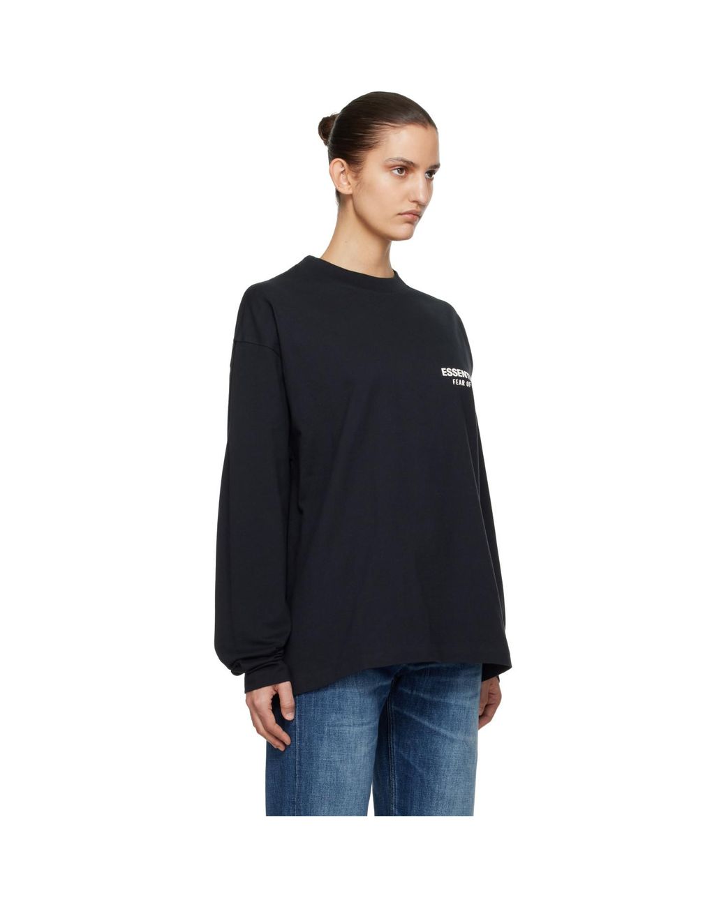 Fear Of God Black Classic Long Sleeve T-Shirt