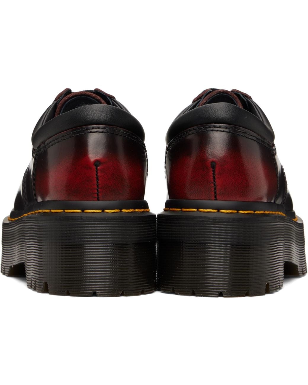 Dr. Martens Black Burgundy 8053 Quad Platform Derbys