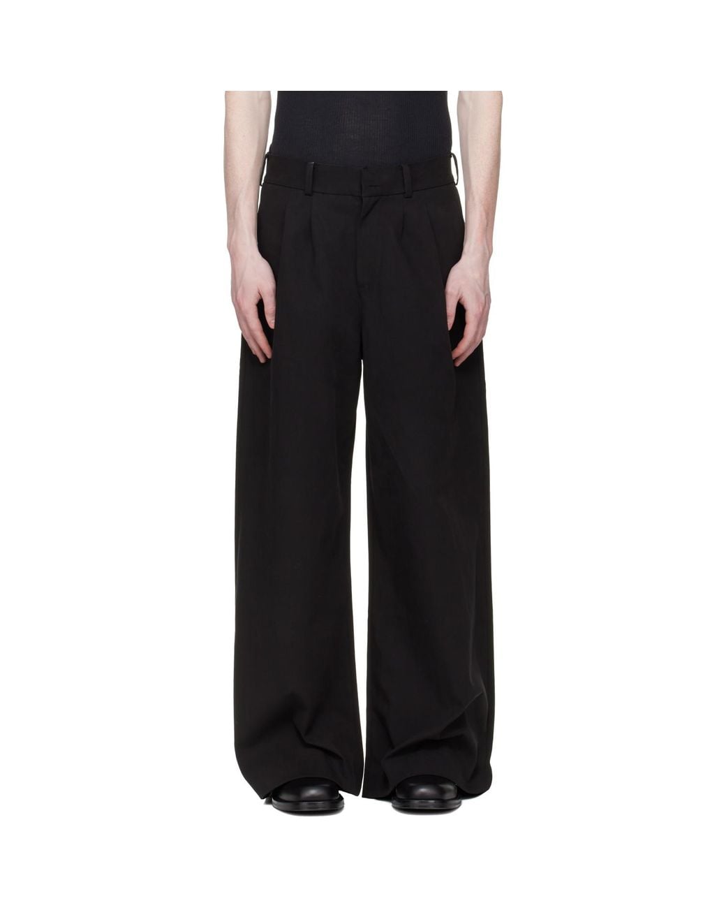 Entire studios Black Dinch Trousers for men