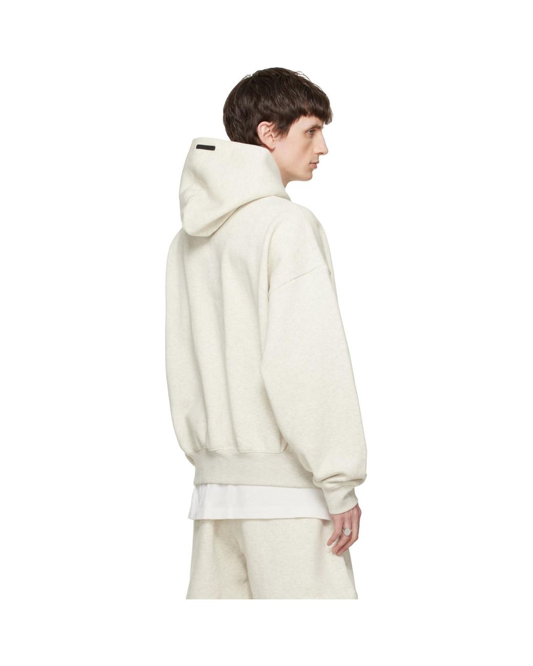 Fear Of God White Signature Classic Hoodie for men