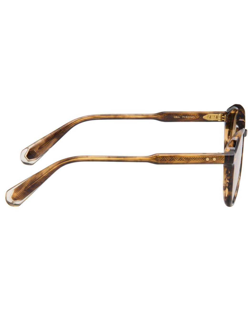 Lunetterie Generale Brown 'Gran Turismo' Sunglasses for men