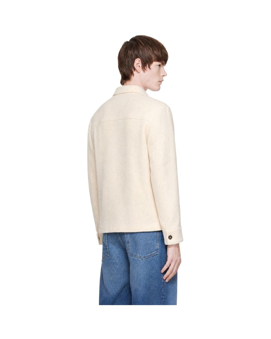 A.P.C. Natural Off- Emile Patch Jacket for men