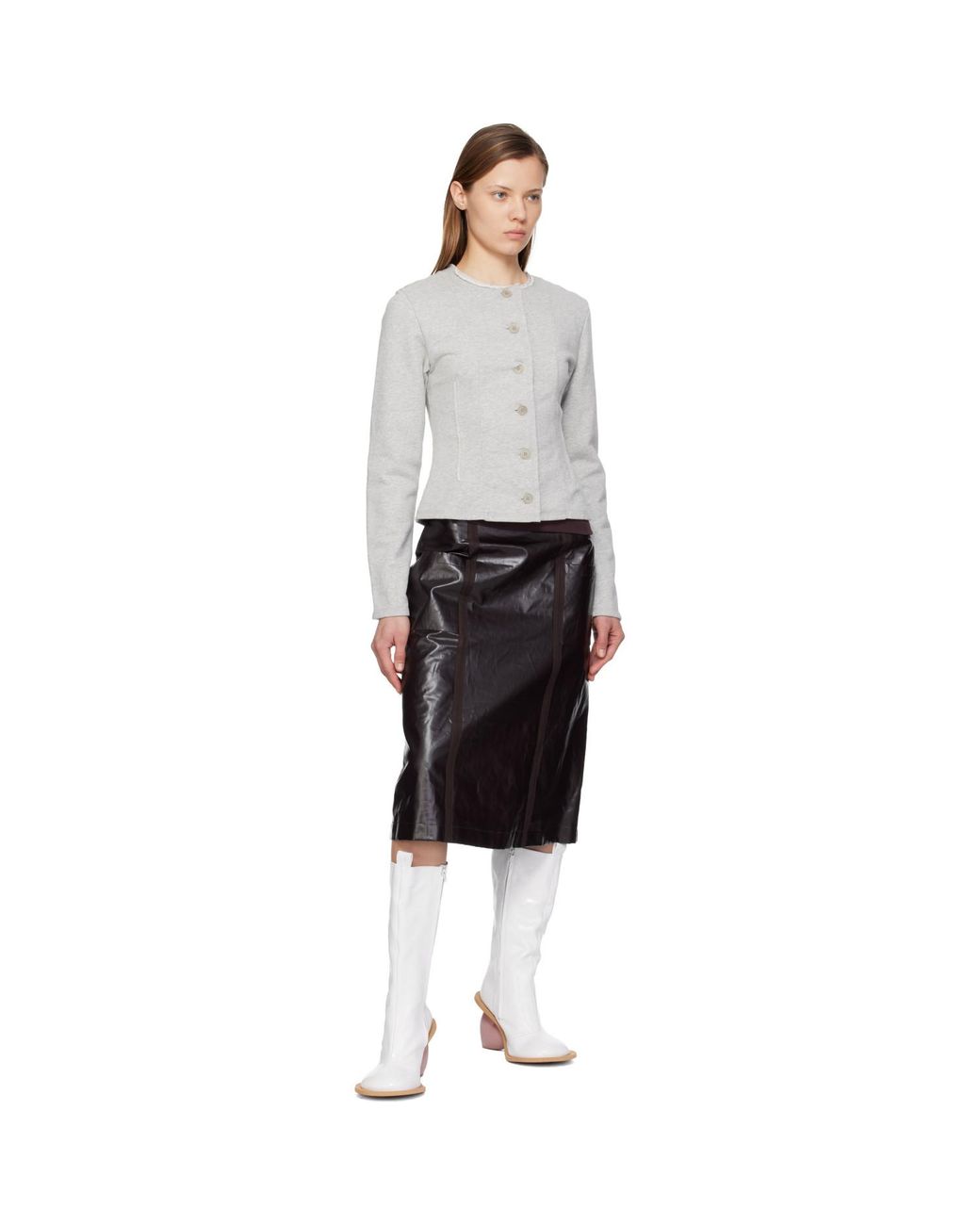 Yume Yume White Love Tall Boots