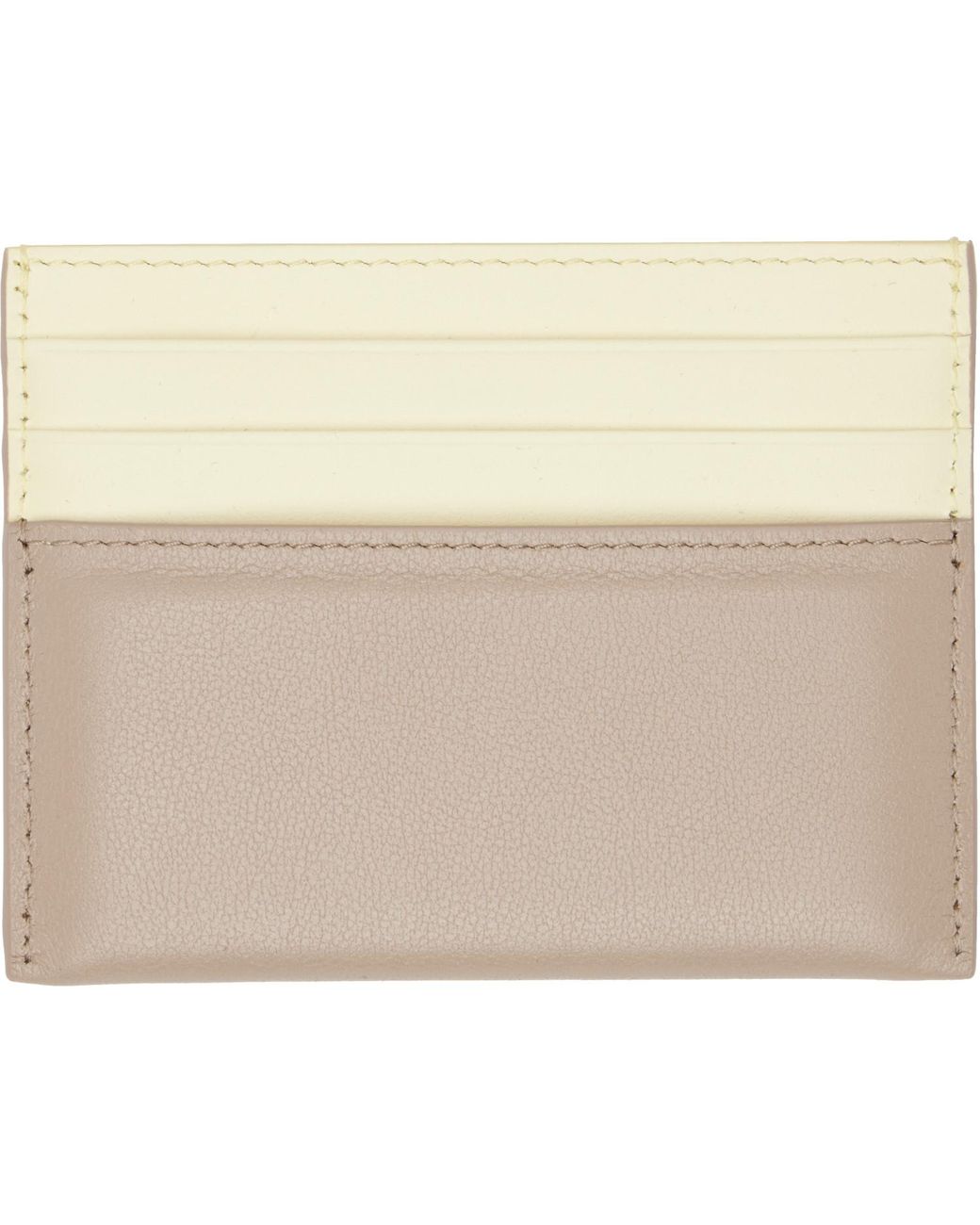 Givenchy Natural Taupe Padded Card Holder for men