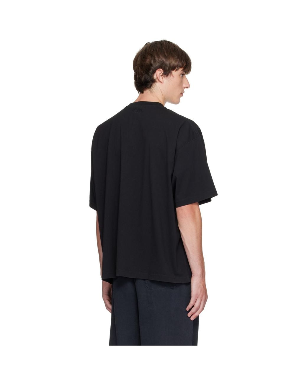 Vetements Black Classic Logo Boxy T-Shirt for men