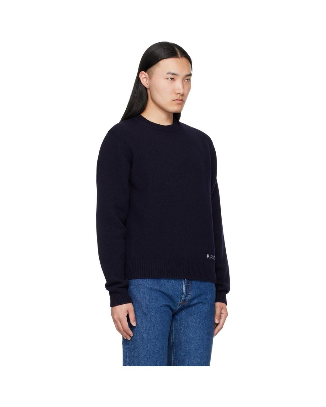 A.P.C. Blue Edmond Sweater for men