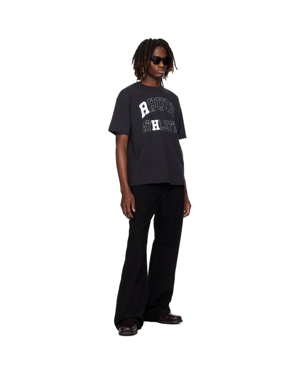 Rhude Black Athletic' T-Shirt for men