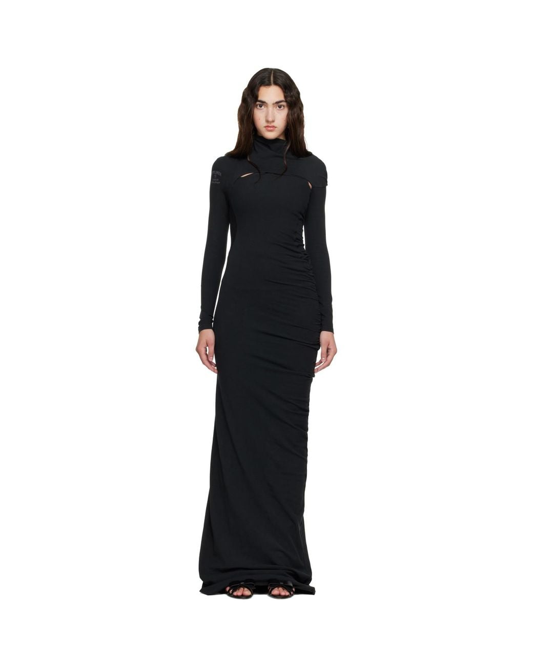 OTTOLINGER Black Lounge Gown Maxi Dress