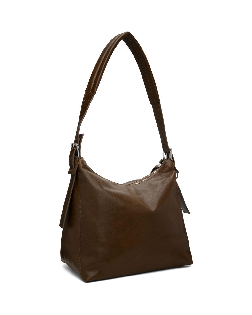 Lemaire Brown Belted Leather Bag