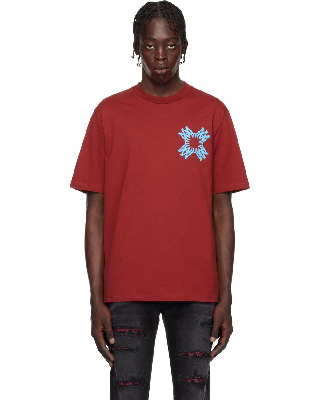 Amiri Ma Quad T-Shirt in Red for Men | Lyst