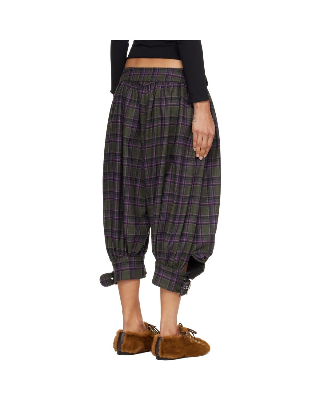 Chopova Lowena Black Plus Fours Knickerbocker Trousers